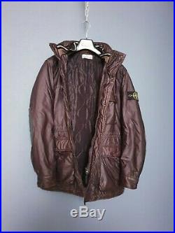 Very rare 30Th Anni Stone island Mussola Gommata field jacket L with ellow patch
