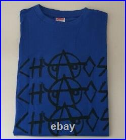 Very rare FW08 Supreme Chaos tee blue t-shirt L large vintage from 2008 anarchy