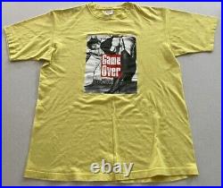 Very rare SS09 Supreme Game Over Tee large yellow T-Shirt vintage 2009