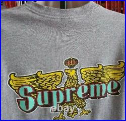 Very rare SS12 Supreme Celeste Tee L large heather grey T-shirt vintage Eagle