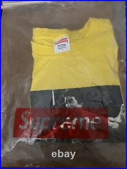 Very rare Supreme Bruce Lee Fist Of Fury yellow tee size L large T-shirt NOS