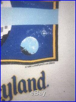 Very rare Vintage 1986 Star Tours Disneyland Crewneck Sweatshirt- White size L