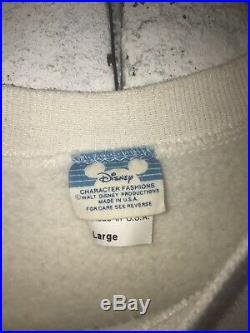Very rare Vintage 1986 Star Tours Disneyland Crewneck Sweatshirt- White size L