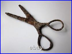 Very rare ancient late Roman or Byzantine large iron scissors