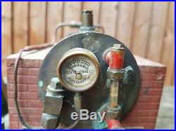 Very rare large Bassett lowke live steam boiler and hand pump stuart turner