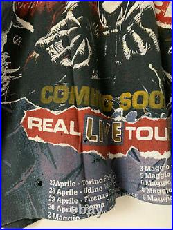 Very rare vintage Iron Maiden 1993 Real Live tour shirt 90s VTG metal rock L