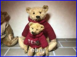 Vintage 1910 Steiff Teddy Bear Red Sweater Large 34cm Doll Very Rare