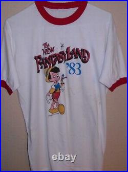 Vintage 1983 Disneyland Fantasyland ringer t shirt VERY RARE! Large