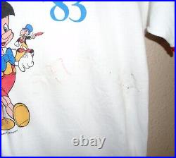 Vintage 1983 Disneyland Fantasyland ringer t shirt VERY RARE! Large