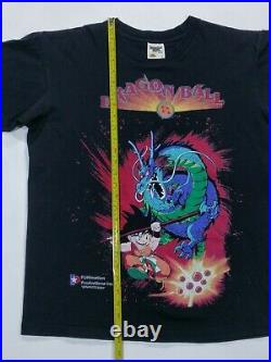 Vintage 1986 Dragon Ball Z Shirt Black Men's Size Large Very Rare Black Version