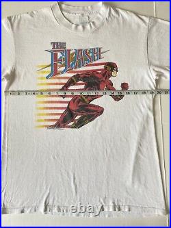 Vintage 1990 DC Comics The Flash Single Stitch Shirt Size Large 90s Very Rare