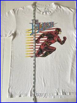 Vintage 1990 DC Comics The Flash Single Stitch Shirt Size Large 90s Very Rare