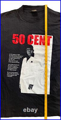 Vintage 1990'S Hip Hop Rap 50 Cent Scarface Men's Shirt Sized Large Very Rare
