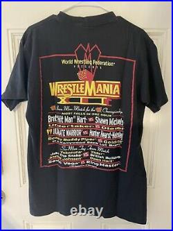Vintage 1996 WWF WrestleMania Tee Mens Size L -VERY RARE