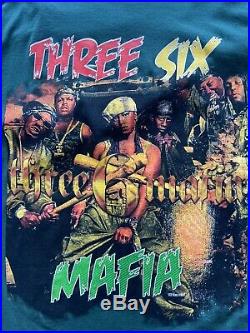 Vintage 1998 Three Six Mafia Long Sleeve Rap Tee. Size Large. Very Rare