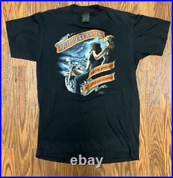 Vintage 3D Emblem Harley Davison, Happiness Is Shirt, 80s, Size L, VERY RARE