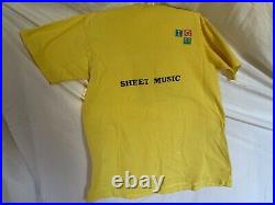 Vintage 70's 10cc Shirt Sheet Music, Heavy Cotton, Very Rare