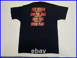 Vintage 80s Led Zeppelin Swan T Shirt L Robert Plant Jimmy Page Very Rare