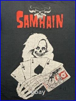 Vintage 80s SAMHAIN T-Shirt Glenn Danzig Misfits Very Rare 1984 Death Dealer