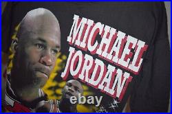 Vintage 90's Michael Jordan Chicago Bulls All Over Print Single Stitch Very RARE