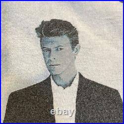Vintage 90s David Bowie Sound Vision Tour T Shirt 1990 L Very Rare USA Made Tee