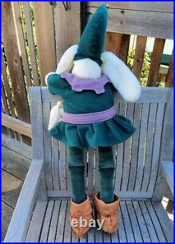 Vintage'90s Large BUNNIES BY THE BAY Elf 36 Tall! Very Detailed Rare