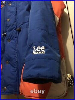 Vintage 90s New York KNICKS Lee Sports Winter Jacket Full Zip Sz Large VERY RARE