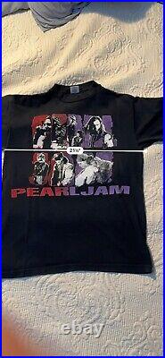 Vintage 90s Pearl Jam Stickman Parking Lot Tshirt Sz L Very Rare