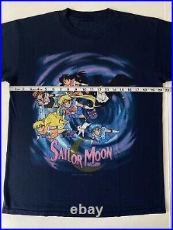 Vintage 90s Sailor Moon Anime T Shirt Size L Promo 1998 Very Rare Crazy Tee