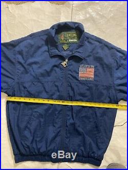 Vintage 90s Starter 1996 Atlanta Olympics Jacket Size Mens Large Navy VERY RARE