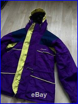 Vintage Berghaus Alpine Extrem GoreTex Jacket Size L Very Rare Purple Winter