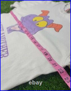 Vintage Disney Figment Not Just Another Pretty Face Tee Shirt L OG Tag Very Rare