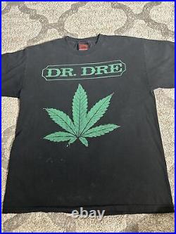 Vintage Dr. Dre 2005 Death Row Shirt Large VERY RARE Marijuana Pot Leaf Cannabis