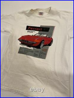 Vintage Ferrari Daytona Size Large Oneita T Shirt Very Rare Single Stitch