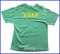 Vintage Gas Huffer Band T-Shirt Very Rare Green Men's Large Empty Records