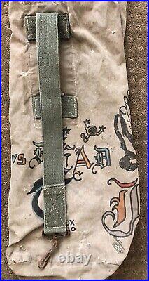 Vintage Grateful Dead Vietnam Era Large Army Gear Bag Dated Dec. 1961 Very Rare