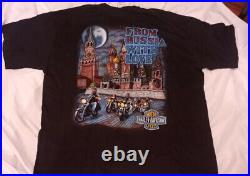 Vintage Harley Davidson Shirt From Russia With Love Very Rare! NEW WITH TAG