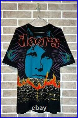 Vintage Jim Morrison The Doors 1992 All Over Print T-Shirt Very Rare M/L