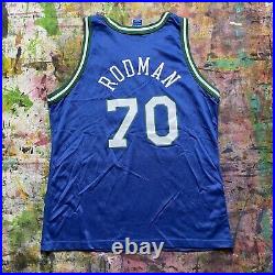 Vintage NBA Dennis Rodman Dallas Mavericks Champion Jersey sz L 44 very rare