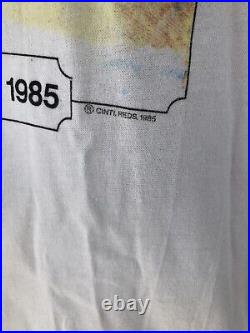 Vintage OG 1985 Pete Rose Cincinnati T-Shirt Men's Large VERY RARE (Color Bleed)