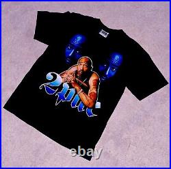 Vintage OG 90's Tupac T-Shirt 2pac Rap Tees Double Sided Single Stitch VERY RARE