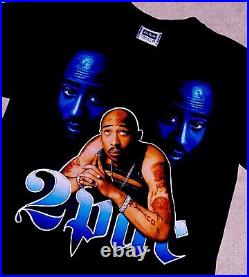 Vintage OG 90's Tupac T-Shirt 2pac Rap Tees Double Sided Single Stitch VERY RARE