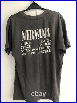 Vintage Original Nirvana Vestibule T Shirt, 1991, 90s, Cobain, Very Rare