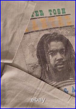Vintage Peter Tosh Wanted Dread & Alive Shirt Size L Very Rare