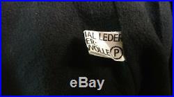 Vintage Polizei Leather Jacket Very Rare German Police Patch Men's Size 94 Large