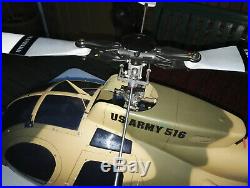 Vintage Rare X-Cell MD500 ARMY RC Helicopter VERY LARGE