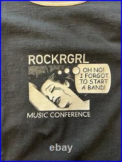 Vintage Rockrgrl Magazine T-Shirt 90's men's Large very rare