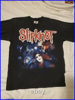 Vintage SLIPKNOT 2001 T-Shirt Size L Very Rare