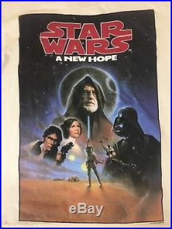 Vintage STAR WARS VERY RARE A New Hope 90s Lucas films ltd movie large T-SHIRT