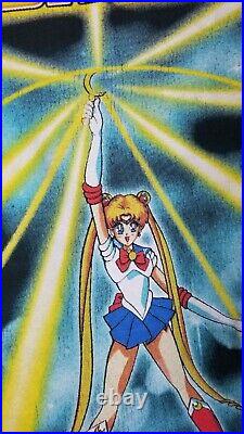 Vintage Sailor Moon 1999 Kodansha T-Shirt Size L Anime Manga Graphic VERY RARE